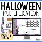 Halloween Math Multiplication Arrays Google Slides Activit