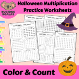 Halloween Multiplication Worksheets - Arrays, Repeated Add