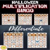 Halloween Multiplication Bingo Games with Differentiation: