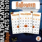 Halloween Multiplication Bingo Game Math Facts Within 100