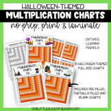 Halloween Multiplication Charts - printable full-size, bla