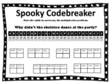 Halloween Multiplication Codebreaker Worksheet