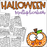 Halloween Multiplication Color by Number