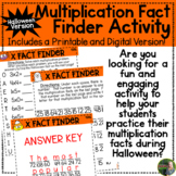 Halloween Multiplication Fact Finders