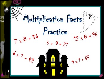 Preview of Halloween Multiplication Fact Practice 3.OA.C.7, 4th, 5th