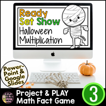 Preview of Halloween Multiplication Facts | No Prep Halloween Math Games | Google Slides