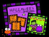 Halloween Multiplication Practice FREEBIE with Area Models