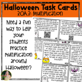 Halloween Multiplication Task Cards | 3rd Grade 