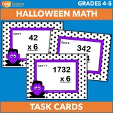 Halloween Multiplication Task Cards with 2-, 3-, & 4-Digit