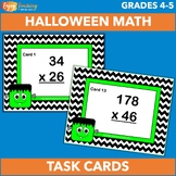 Halloween Multiplication Task Cards with 2- & 3-Digit x 2-Digit