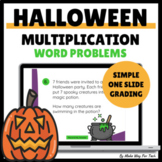Halloween Multiplication Word Problems | Digital Halloween