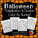 Halloween Multiplication and Division Color by Number