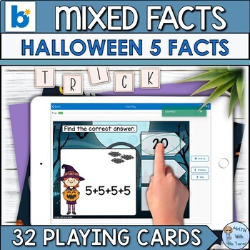 Halloween Multiplication and Division Fact Fluency Boom Cards™