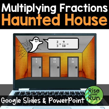 Preview of Halloween Multiplying Fractions Digital Activity
