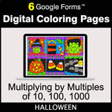 Halloween: Multiplying by Multiples of 10, 100, 1000 - Dig