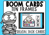 Halloween Mummies Counting To 10 Ten Frame Boom Cards™ Dis
