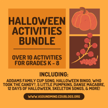 Preview of Halloween Music Activities Bundle