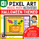 Halloween Music Activities - Music Math Pixel Art