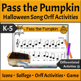 Halloween Music Activities Song Orff Accompaniments and Ga