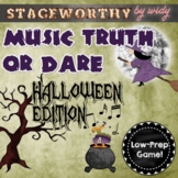 Halloween Music Activities Truth or Dare Game for Grades 4 5 6