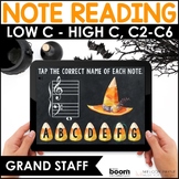 Halloween Music BOOM™ Cards - Treble & Bass Grand Staff No