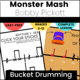 Halloween Music - Bucket Drumming- MONSTER MASH pop song -