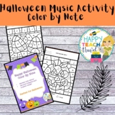 Halloween Music Class Color by Code