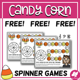 Halloween Music FREE: Spinner Board Games for 3 clefs