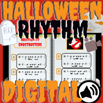 Preview of Halloween Music Lesson | Songs & Rhythm Lesson Interactive! 