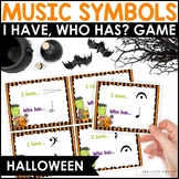 Halloween Music Symbols Game for Piano Lessons: I Have Who Has