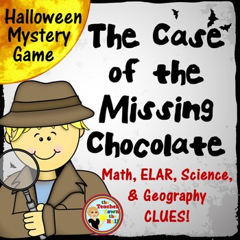 Preview of Halloween Mystery Game - Math ELAR Science & Geography Activity