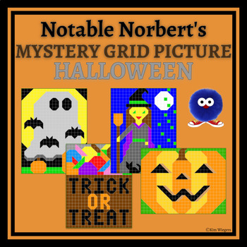 Preview of Halloween Mystery Grid Pictures