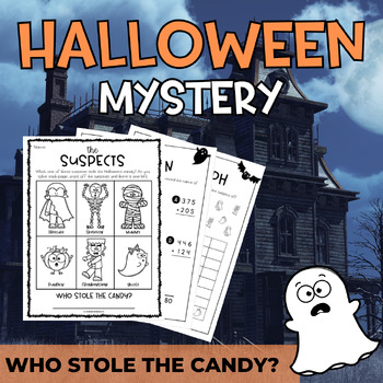 Preview of Halloween Mystery | Math Worksheets | Who Did It?