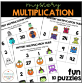 Halloween Mystery Multiplication Table