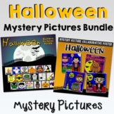 Halloween Mystery Picture Sheets Bundle, October Coloring 