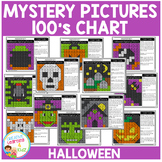 Halloween Mystery Pictures 100's Chart Color by Number