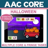 Halloween NO PREP AAC Core Vocabulary and Fringe Language 