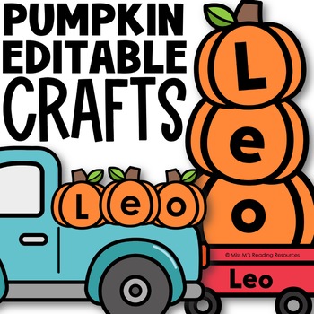 Preview of Halloween Activities Name Craft Bulletin Board Fall Activities Pumpkin Craft