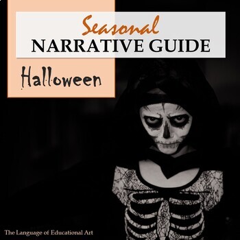 Preview of Halloween Writing Narrative Guide — Seasonal ELA Story — CCSS Rubric