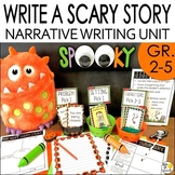 Halloween Narrative Writing Prompts - Write a Scary Spooky Story - October