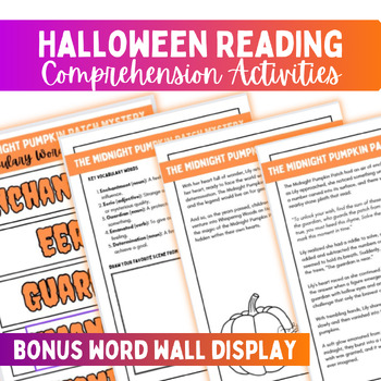 Preview of Halloween Narratives and Comprehension Activities