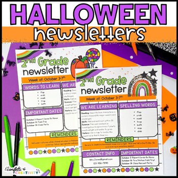 Preview of Halloween Newsletter Templates