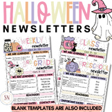 Halloween Newsletters | Halloween Classroom Newsletters *NEW