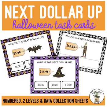 Preview of Halloween Next Dollar Up Task Cards