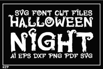 Full Color SVG Font great for Halloween