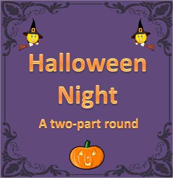 Preview of "Halloween Night" Two-Part Round with fun background track