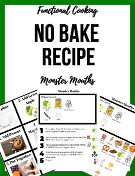 Preview of Halloween No Bake Visual Recipe - Monster Mouths - FREEBIE!