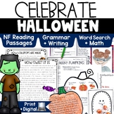 Halloween No Prep Activities Reading Comprehension Passage