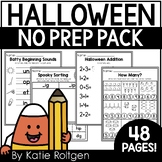 Halloween No Prep Printables - October Activities for Kind