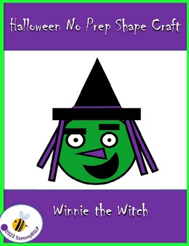 Preview of Halloween No Prep Shape Craft, Winnie the Witch